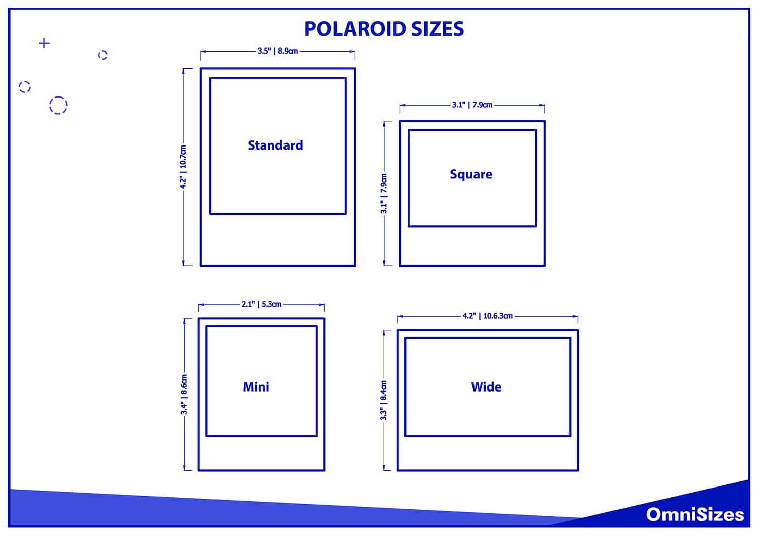 Polaroid sizes