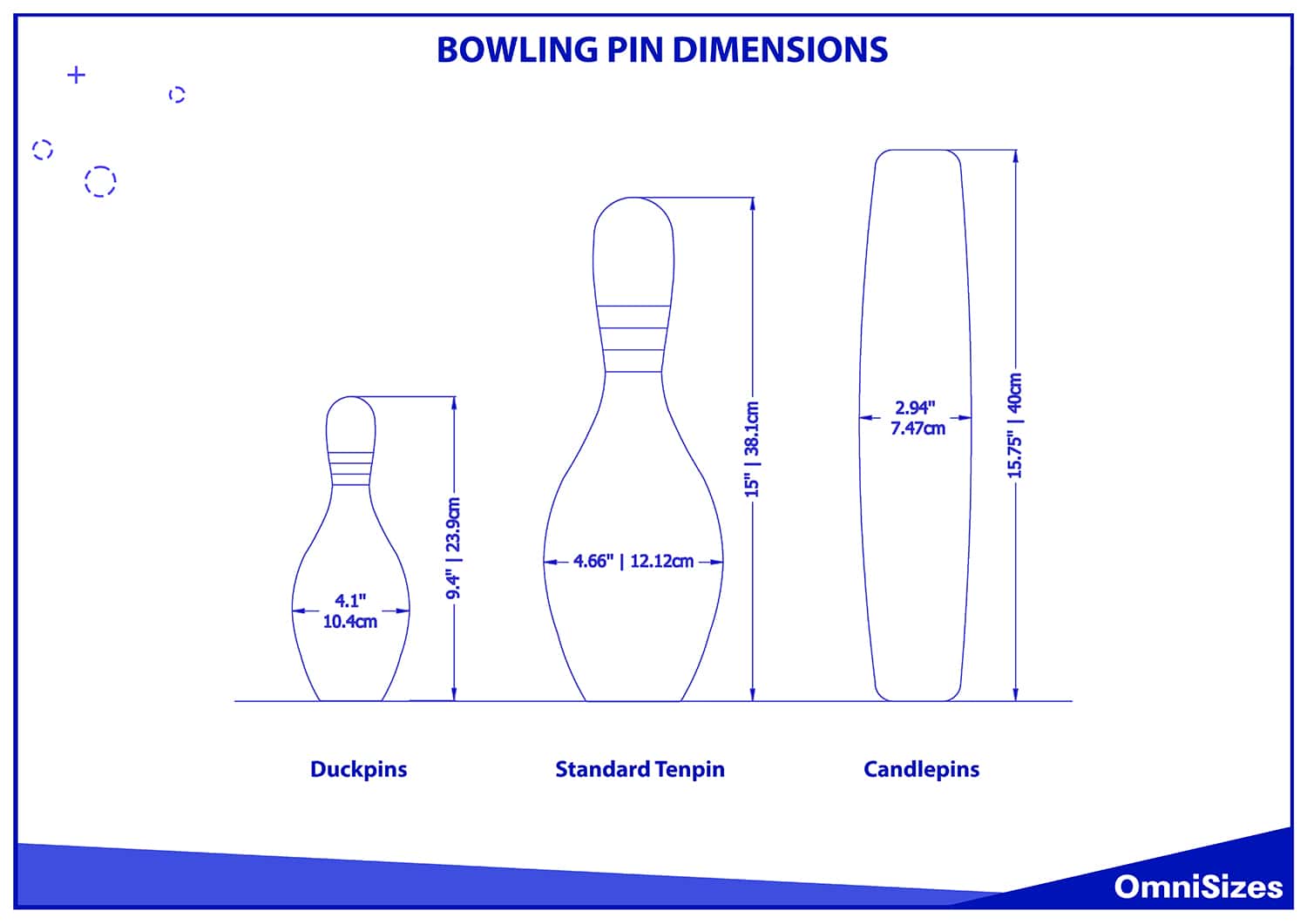 Bowling pin dimensions
