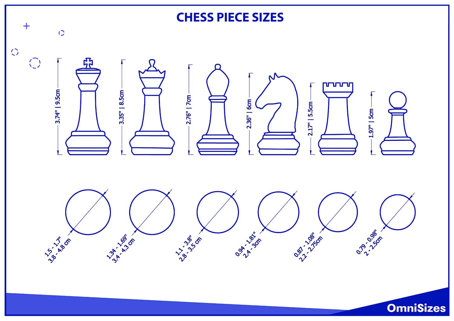 Chess piece sizes