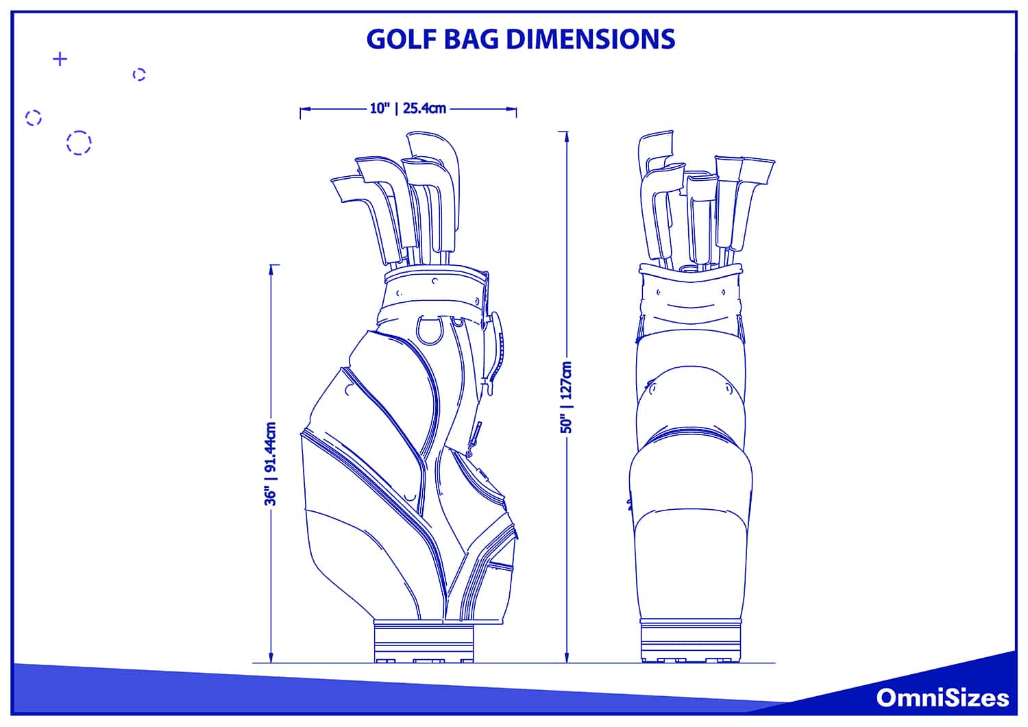 Golf bag dimensions