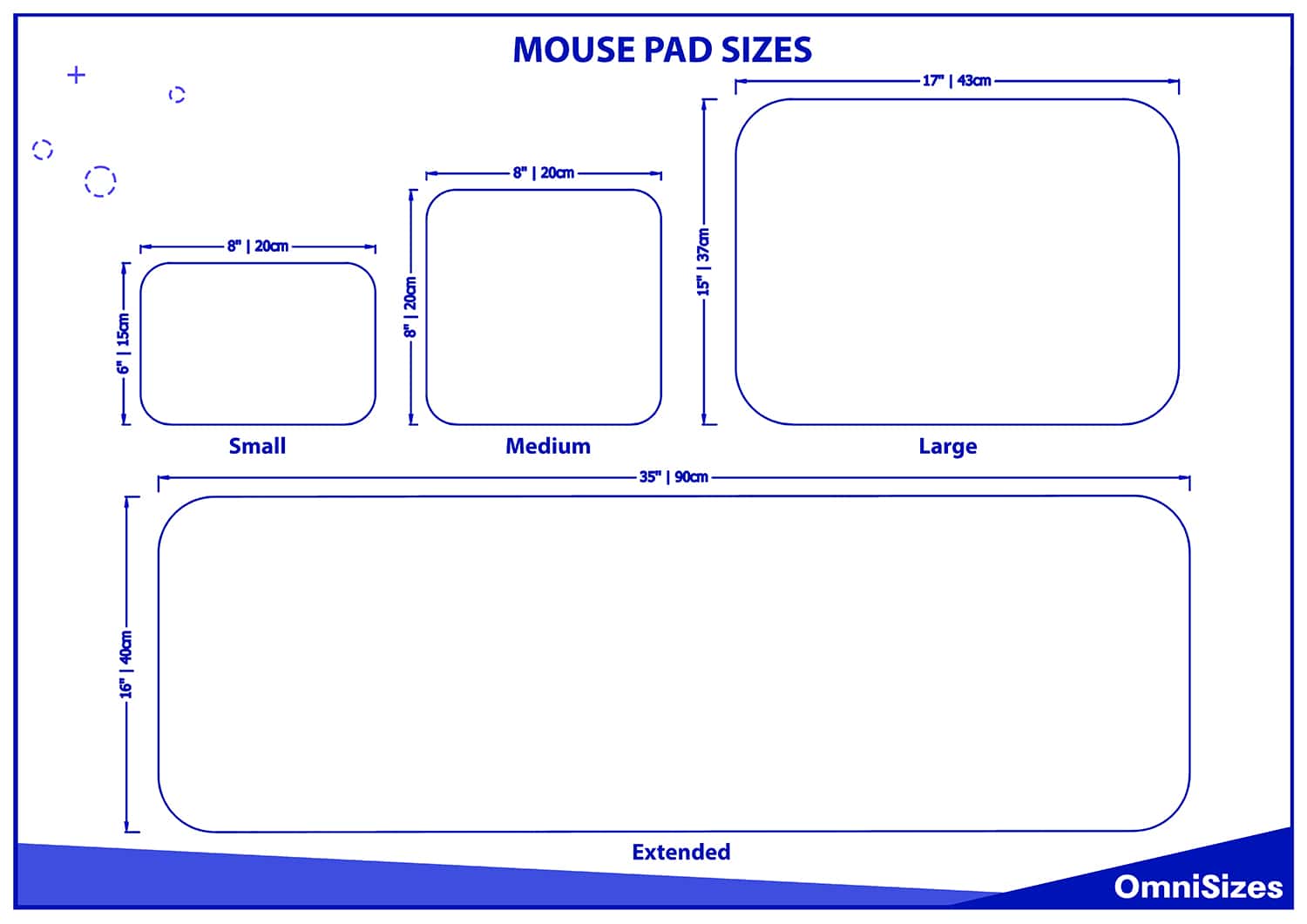 Mouse pad sizes