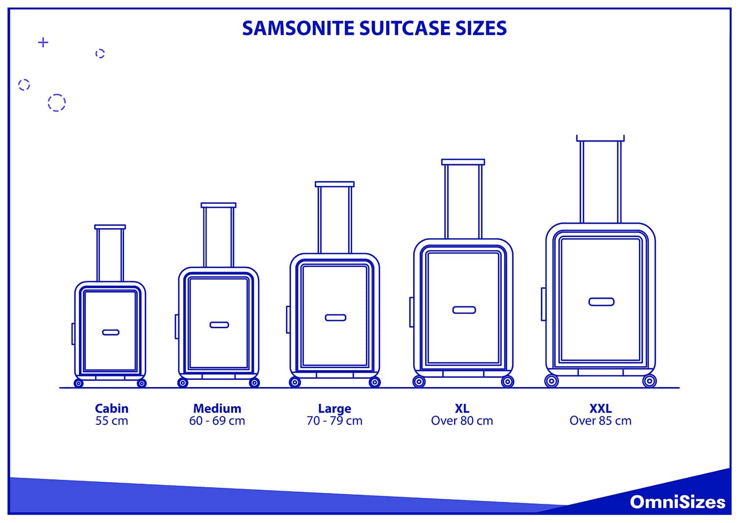 Samsonite suitcase sizes