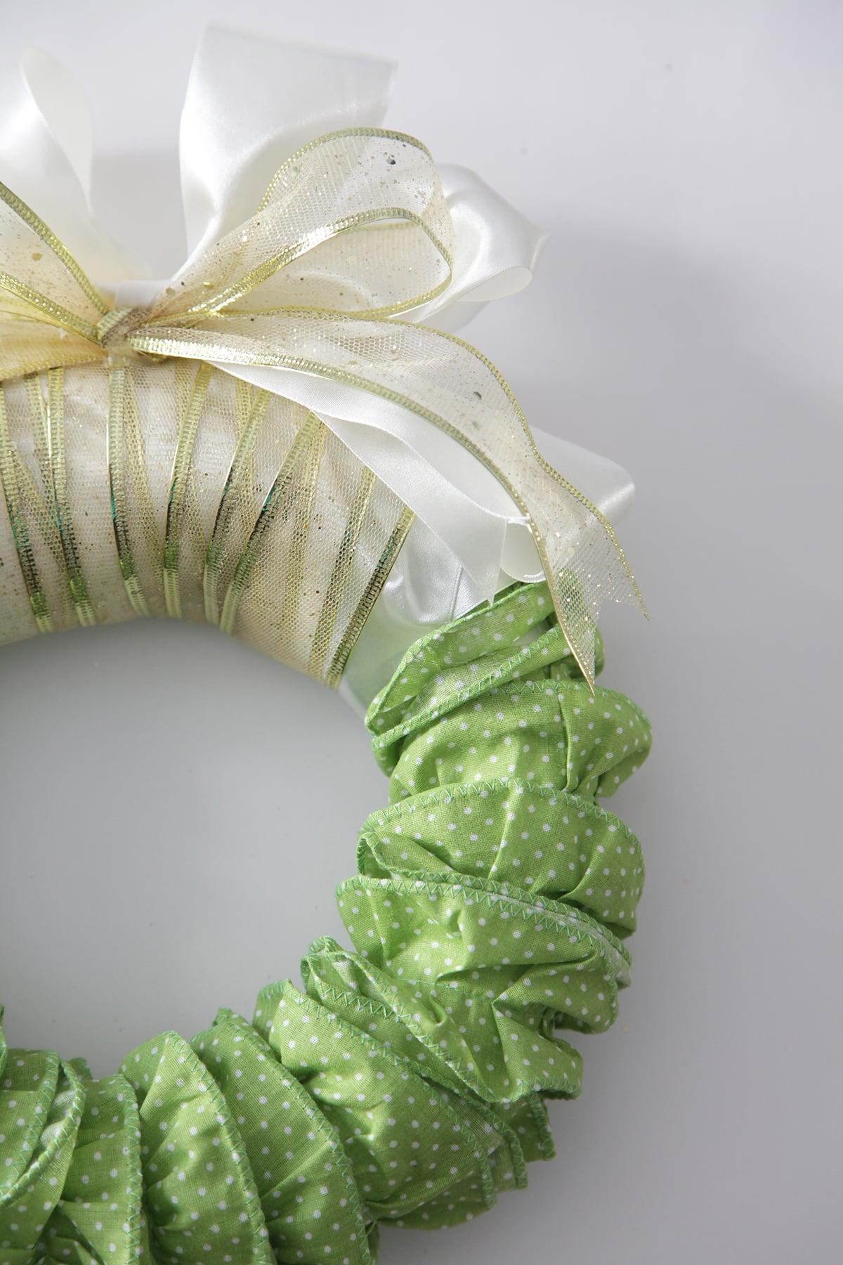 Fabric and Ribbon Wreaths