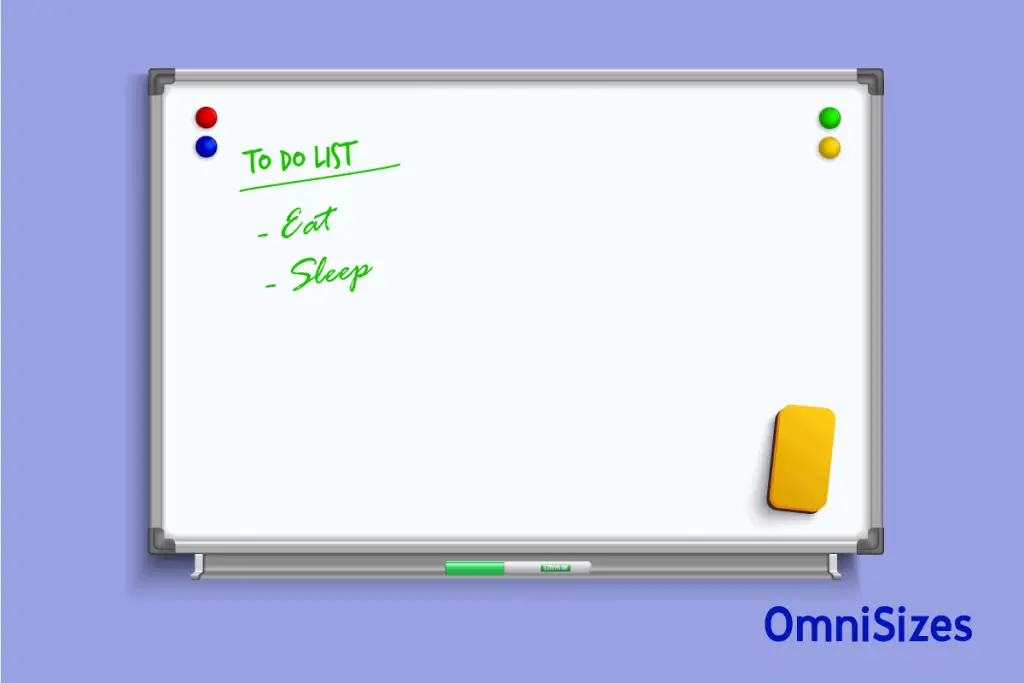 Whiteboard Sizes (Standard & Other Sizes) - Sizes of Objects and Stuff