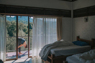 booking a room in a resort