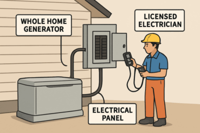 Home Generator Installation by Licensed Electricians