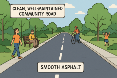 How Professional Asphalt Maintenance Preserves Community Spaces