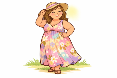 Flattering Plus-Size Maxi Dress
